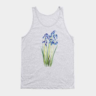 Bluebell Meadow nature pattern Tank Top